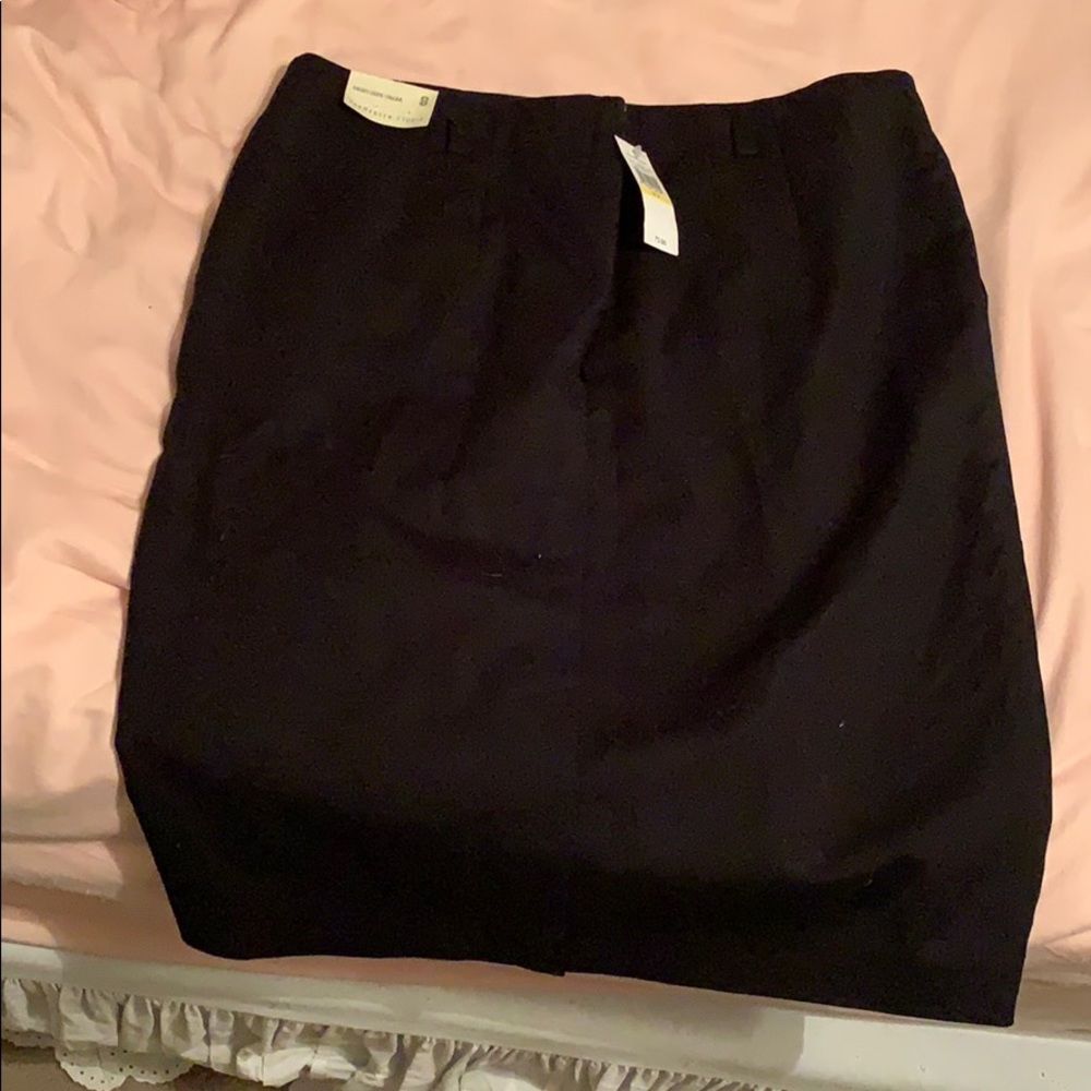 Black pencil skirt